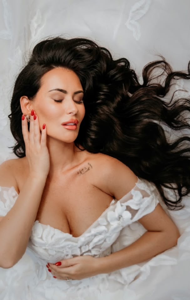 Bridal beauty editorial portrait