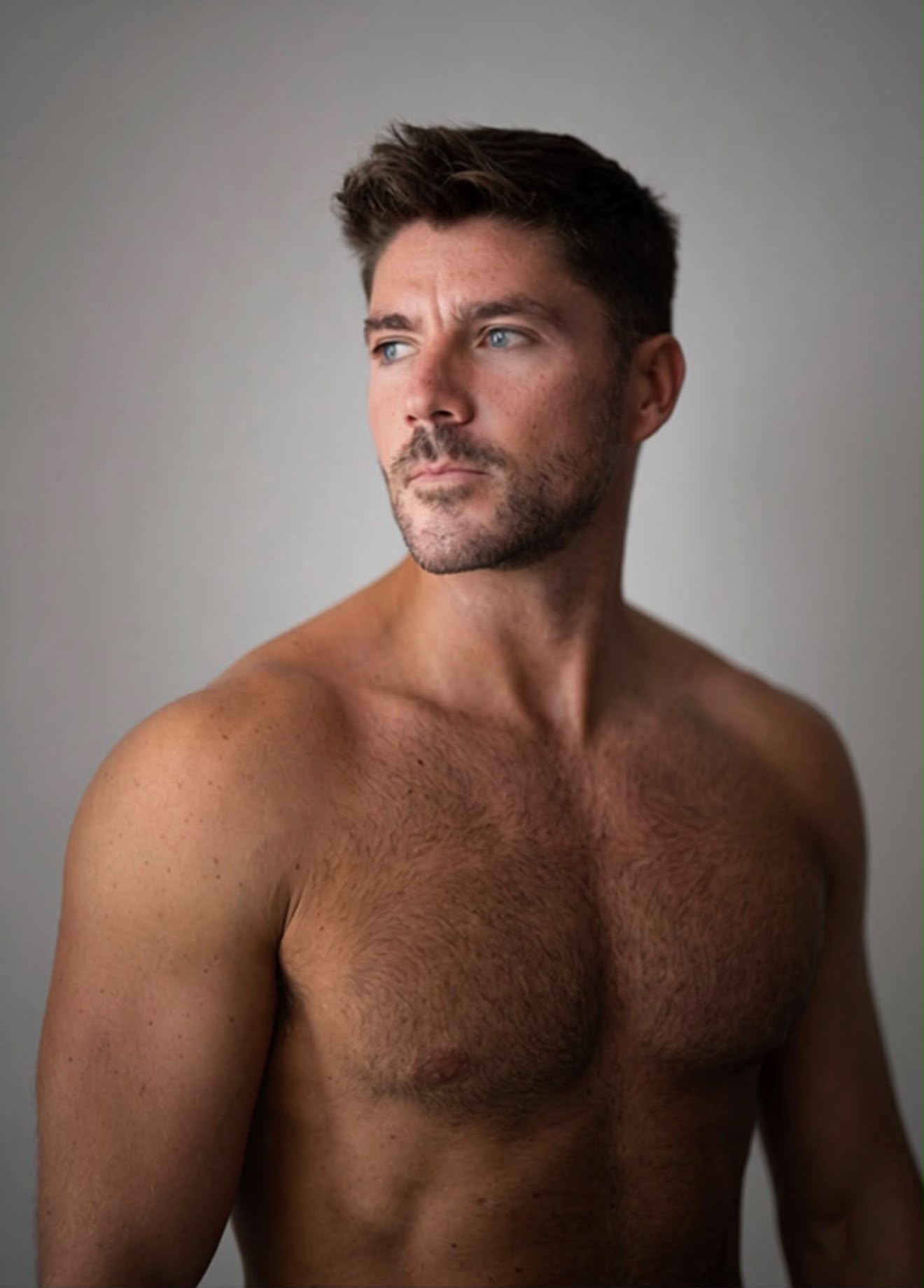 Studio portrait of a male model
